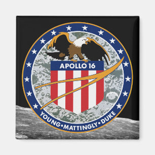 Imán Logotipo del parche de la misión de la NASA Apolo 