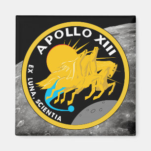 Imán Logotipo del parche de la misión de la NASA Apolo 