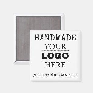 Imán logotipo empresarial moderno personalizado