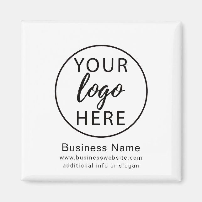 Imán Logotipo empresarial personalizado (Frente)