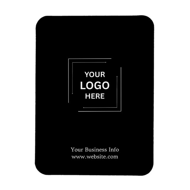 Imán Logotipo Empresarial Personalizado Profesional de  (Vertical)