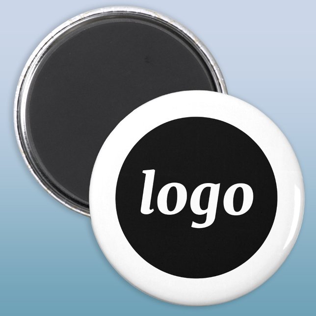 Imán Logotipo Empresarial Sencillo (Logo business promotional magnet)