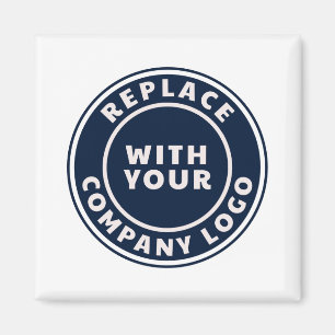 Imán Logotipo Empresarial Simple Empleados Personalizad