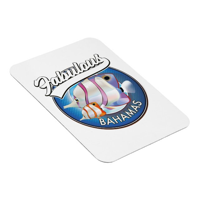 Imán Logotipo fabuloso de Bahamas (Lado Derecho)