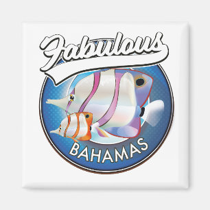 Imán Logotipo fabuloso de Bahamas