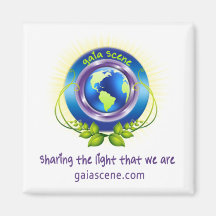Logotipo Gaia Scene Square Refridgerator Magnet Dr