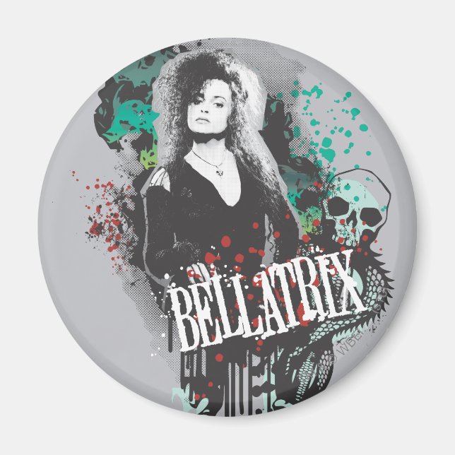 Imán Logotipo gráfico Bellatrix Lestrange (Frente)