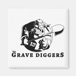 Imán logotipo grave de los cavadores