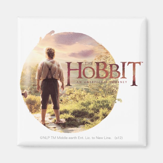 Imán Logotipo Hobbit con BILBO BAGGINS™ Back (Frente)