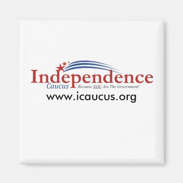 Imán logotipo IC, www.icaucus.org (Frente)