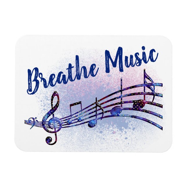 Imán Logotipo musical de Breathe Music MoonDreams (Horizontal)