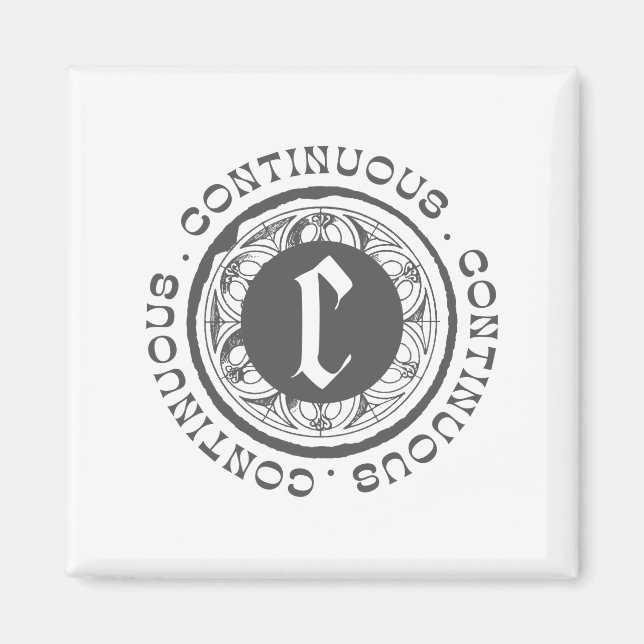 Imán logotipo negro continúa (Frente)