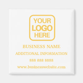 Imán Logotipo profesional moderno de oro blanco