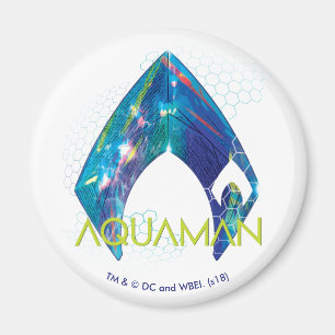 Imán Logotipo refractado el de Aquaman Aquaman