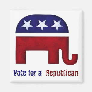 Imán Logotipo republicano del elefante