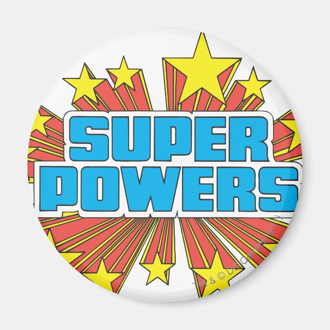 Imán Logotipo Super Powers™ Azul (Frente)