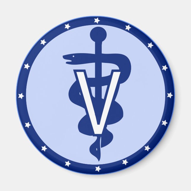 Imán logotipo veterinario 2 (Frente)