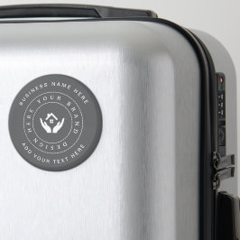 Imán Logotipo y Texto Promocional Minimalista Personali