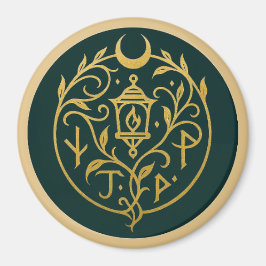 Imán Logotipo y título de alcance negro