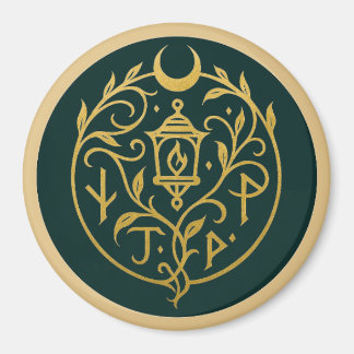 Imán Logotipo y título de alcance negro