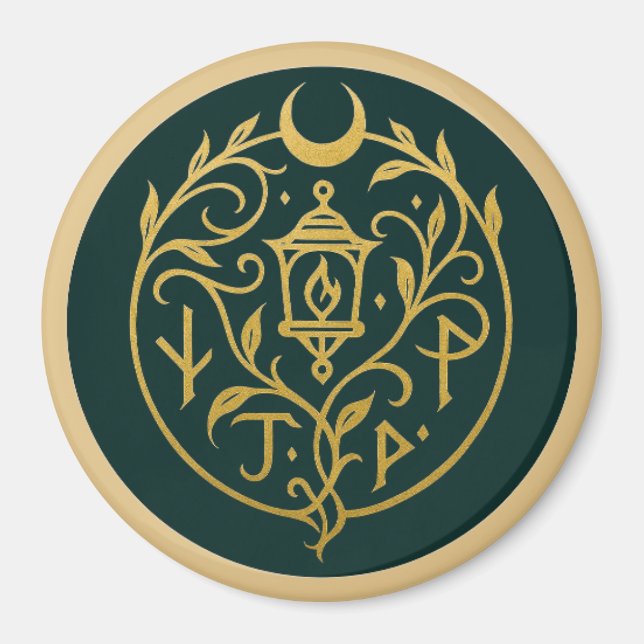 Imán Logotipo y título de alcance negro (Frente)