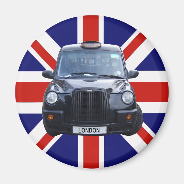 Imán London Black Taxi Cab (Frente)