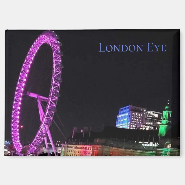 Imán London Eye at Night Magnet (Anverso)