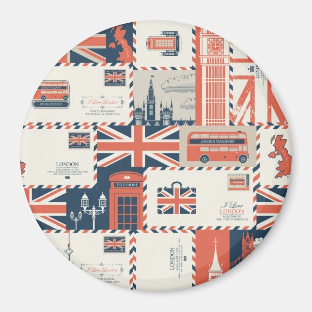 Imán London Post Magnet (Frente)