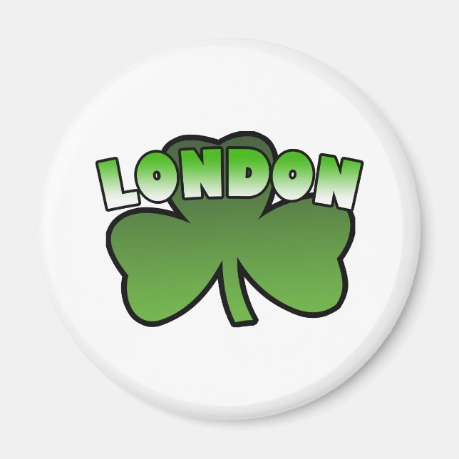 Imán London Shamrock Magnet (Frente)