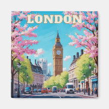 London Skyline Fridge Magnet - Icónico recuerdo br