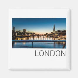 Imán London Uk Skyline Reino Unido Inglaterra Souvenir