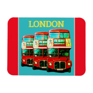 Imán Londres: Autobuses Fridge Magnet