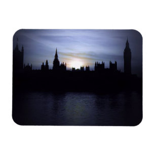 Imán Londres-Gran Ben-Torre Elizabeth-Puesta de sol-Imá