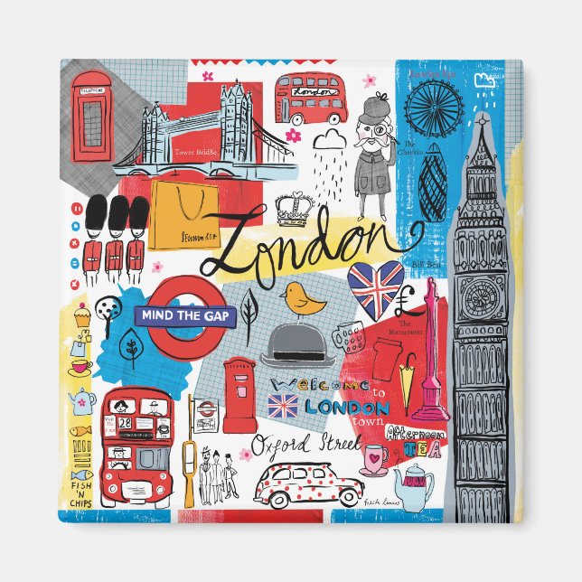 Imán Londres, Inglaterra (Frente)