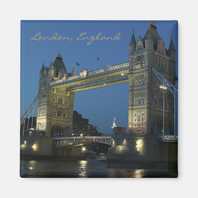 Imán Londres Inglaterra Viajes Fotografía de recuerdo F (Frente)