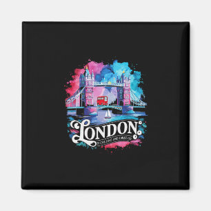 Imán Londres Reino Unido Viaje Vacaciones Me encanta Lo
