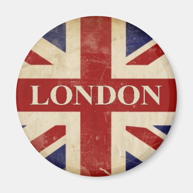 Imán Londres - Union Jack - Amo Londres (Frente)