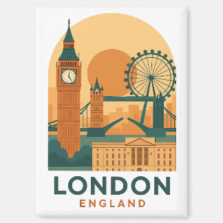 Imán Londres Vintage Inglaterra Viajes | Retro 