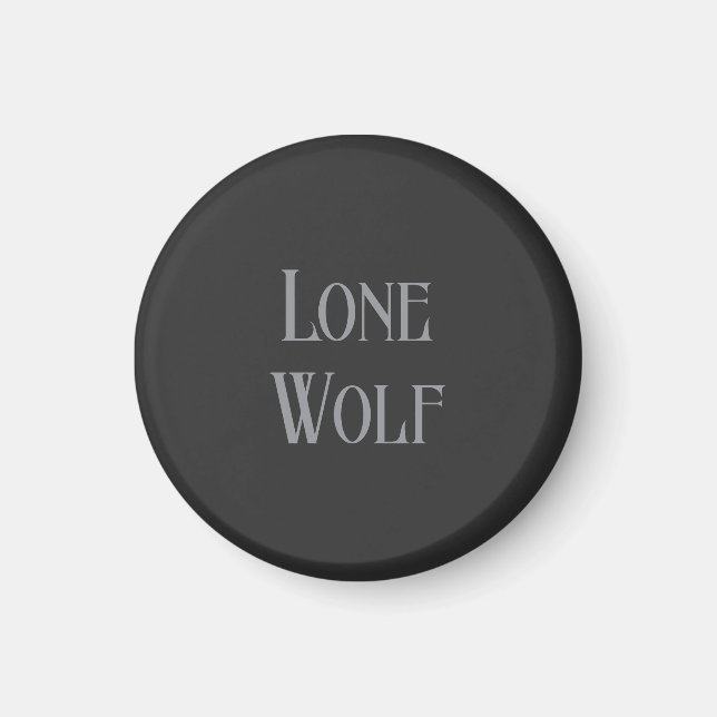 Imán Lone Wolf Male Sigma Modern Minimalist (Frente)