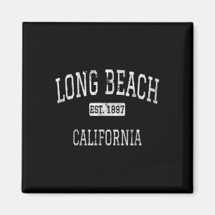 Imán Long Beach California Ca Vintage