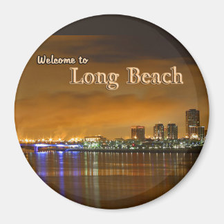 Imán Long Beach California De Noche