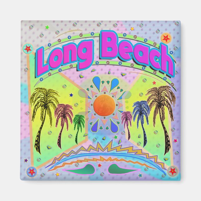 Imán Long Beach Calm Desire Magnet (Frente)