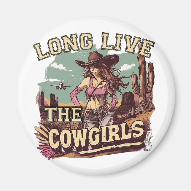 Imán Long live the cowgirl (Frente)