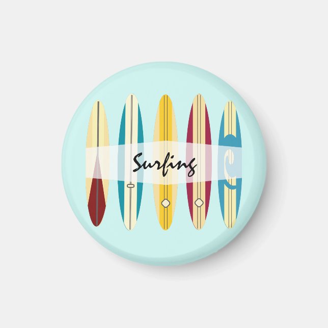 Imán Longboard de vintage (Frente)