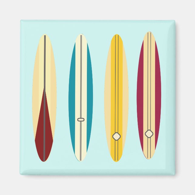 Imán Longboard de vintage (Frente)