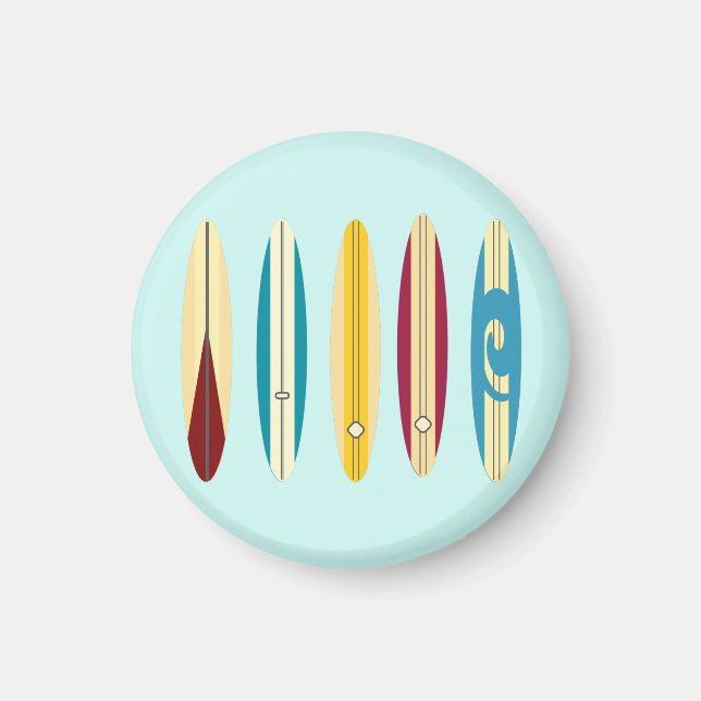 Imán Longboard de vintage (Frente)