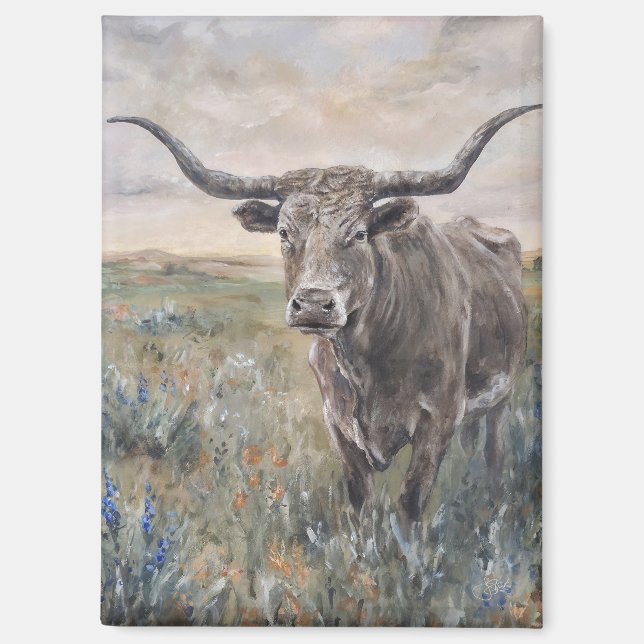 Imán ""Longhorn" (Anverso)