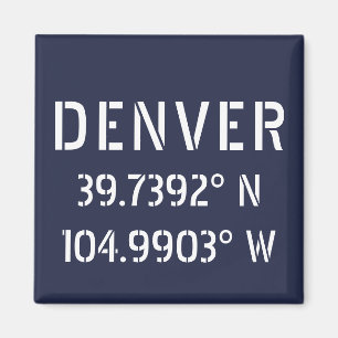 Imán Longitud de Denver Latitude
