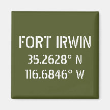 Longitud de Fort Irwin Latitude