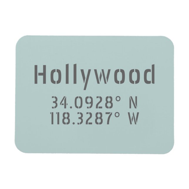 Imán Longitud de Hollywood Latitude (Horizontal)